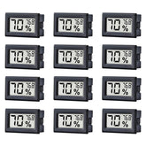 PGZSY twelve-pack digital thermometer hygrometer front display for precise indoor readings
