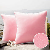 Phantoscope pink outdoor pillow cover with waterproof coating for patio cushions