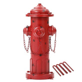 Phaxth 16-inch metal dog fire hydrant pee post for outdoor training and decor
