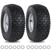 phepetroll 15x6 front tire tread for stable grip on uneven lawns