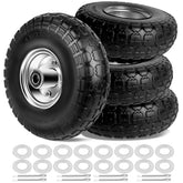 Phepetroll 4103504 flat-free tire assembly for durable garden carts.