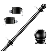 PHITRIC flag pole 4-section assembly enables flexible, easy outdoor setup.