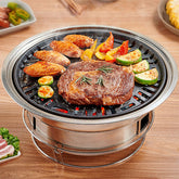 PHOJEWI grill body in stainless steel for durable outdoor cooking.