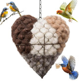 PHONORY heart-shaped nest ready for hummingbirds in the garden