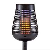 PIC Solar Insect Killer Torch assembly setup shows easy patio installation.