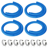 Picatu 4pc 1-25in pool hoses in 59in length for versatile above-ground setups.