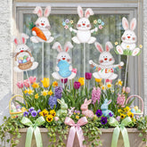 Pickmesh Easter bunny yard stake 6-pack adds colorful charm to your garden