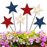 Pickmesh patriotic star stake 12-inch decor adds color to your garden.