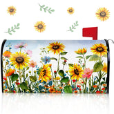 Pickmesh spring mailbox cover with flowers boosts curb appeal.