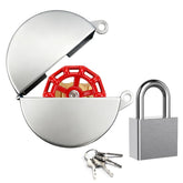 PILISPARK outdoor faucet lock cover protecting the hose bib from theft and weather.