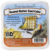 Pine Tree Farms Peanut Butter Suet Cake six-pack at the backyard feeder.
