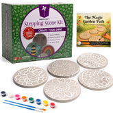 Pinwheel Crafts stepping stone bee design ready for durable outdoor display.