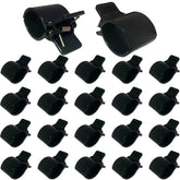 PirateAnt greenhouse clamps securing 3/4-1in PVC hoops for sturdy frames.