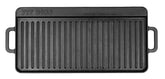 Pit Boss 10x20 cast iron griddle top view for spacious family cooking
