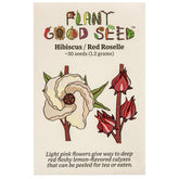 Plant Good Seed hibiscus seeds pack ready for sowing and garden color