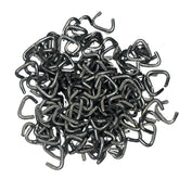 Plant My Tank hog rings closeup, showing durable galvanized steel for rust resistance.