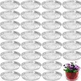 Planterhoma clear 4-inch saucer shows water level for easy monitoring.