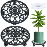 Planterhoma rolling plant stand 14in facilitates easy repositioning of large plants