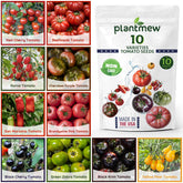 PLANTMEW 10-heirloom varieties pack ideal for beginner gardeners seeking variety.