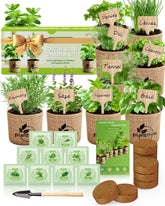 PLANTMEW herb seeds variety pack in gift packaging for a fresh herb garden gift.