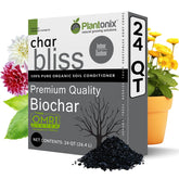 Plantonix Char Bliss bulk bag ready for garden soil amendment.