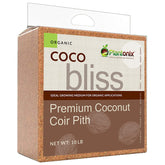 Plantonix Coco Bliss pre-rinsed coir brick for pure planting medium.