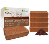 Plantonix Coco Coir Brick Pack Front, clean packaging for storage and quick expansion.