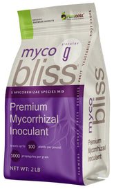 Plantonix Myco Bliss granular packaging ready for soil inoculation to boost root health