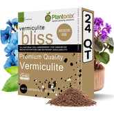 PlantOnix Vermiculite Bliss bag front view for seed starting and soil conditioning.