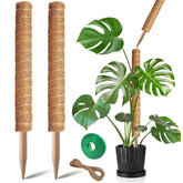 PLANTPOLEX Moss Pole 2-Pack 21-Inch supports Monstera climbing indoors