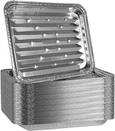 Plasticpro aluminum grill pans with ribbed bottom for authentic grill marks