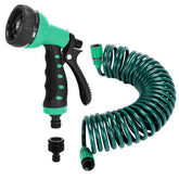 Pleasthome Recoil Garden Hose extended to 25ft for easy watering.