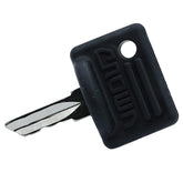 PLENTZOM ignition key 107151001 front view for quick forklift starts.