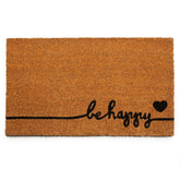 PLUS Haven Pure Coco Coir Doormat with heavy backing at the door for durable entryway use.