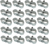 Plutreas chain-link clamp closeup shows sturdy galvanized steel for lasting outdoor use.