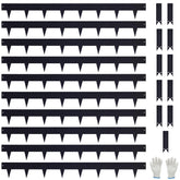 Pmango 10-pack galvanized steel edging with teeth for clean lawn borders.
