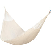 PNAEUT Mayan hammock in outdoor setup highlighting double-rope design for comfort.