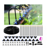 PNNEQ 60 ft drip irrigation kit assembly for quick, tool-free outdoor setup.