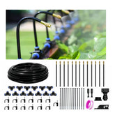 PNNEQ drip irrigation 40ft kit with rotatable nozzles for precise watering.