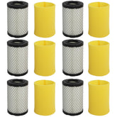 Podoy 793569 air filter six-pack, front view, promotes clean airflow for smoother engine operation.