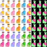 Poen glow-in-dark alpaca figurines brighten garden scenes and dollhouse displays