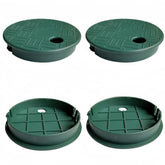POFUIERKN round valve box cover 4-pack protects sprinkler boxes from weather