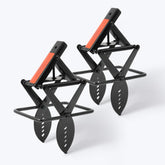 POlAFLEX mole trap, sleek black stainless steel, 2-pack for durable lawn pest control.