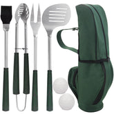 POLIGO golf-club spatula for precise flips on outdoor grills