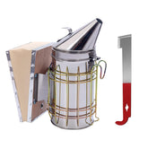 POLLIBEE Bee Smoker in stainless steel ready for daily beekeeping tasks and durability.