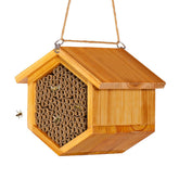 POLLIBEE Mason Bee House with wax coating for rain protection in the garden