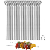 Polly Online stainless steel skewers for grilling—durable and dishwasher-safe.