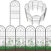 Polyjkl decorative garden fence arch panel adds height and style to borders.