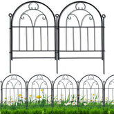 Polyjkl garden fence panel close-up with arch design and weatherproof finish for outdoor durability.