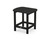 Polywood SBT18BL South Beach side table for outdoor drinks and snacks.